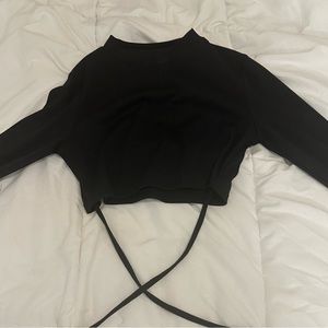 Black tie front top